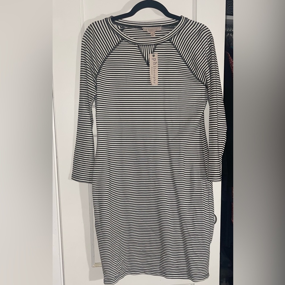 Philosophy Black & White Bodycon Dress
